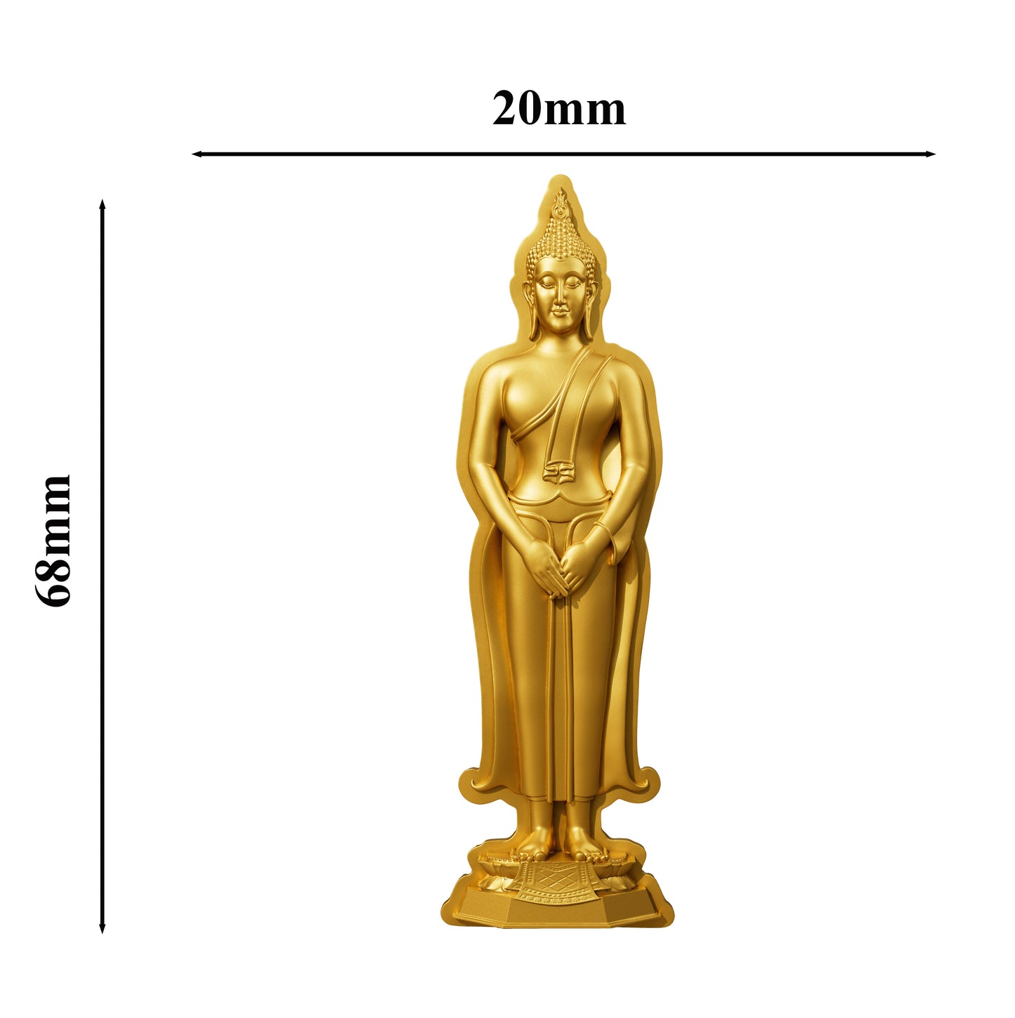7 Days Buddha - Sunday - 1 oz Silbermünze - Gilded Shaped High Relief***