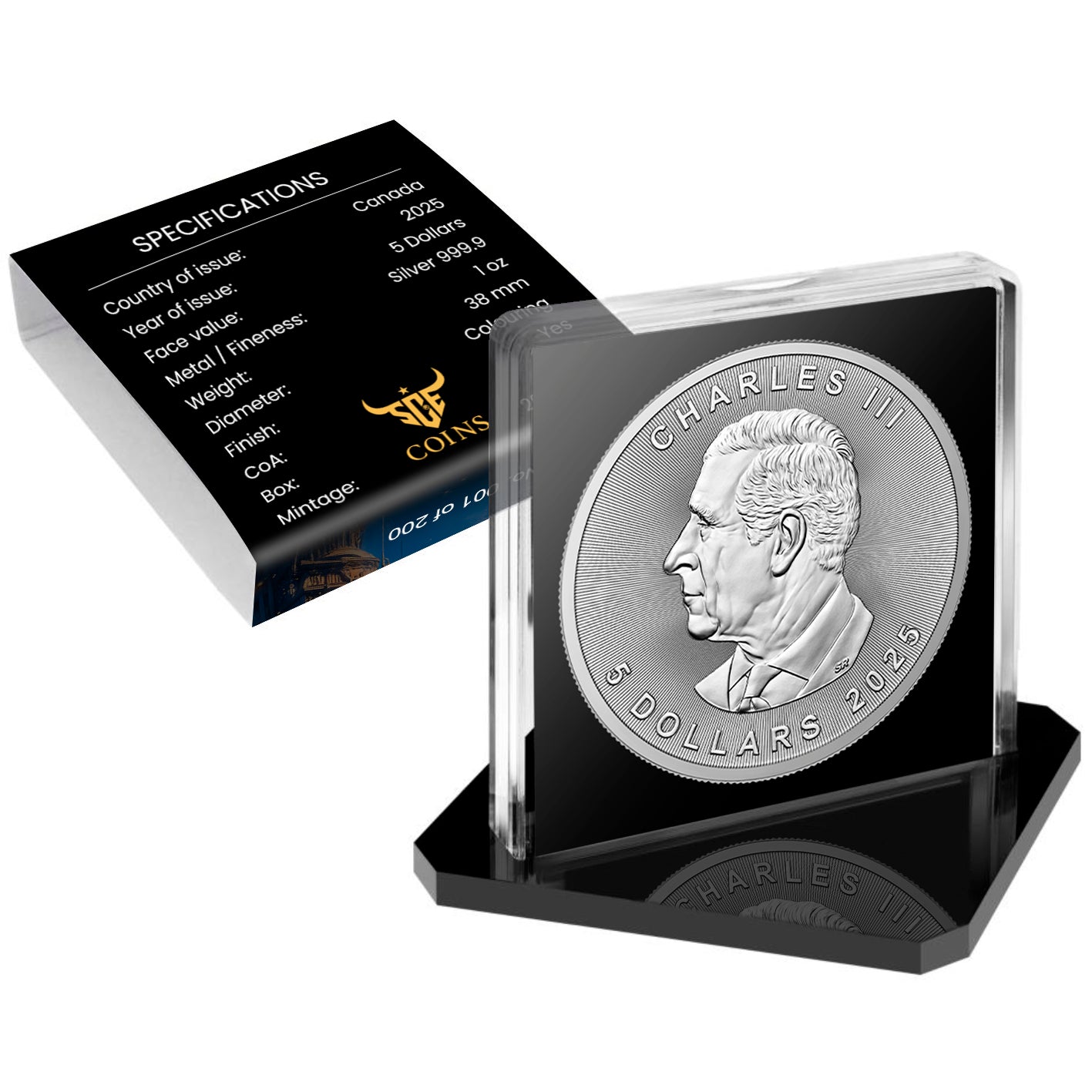 Canada 2025 - Dinosaur Rider - 1 oz Silbermünze Farbe***
