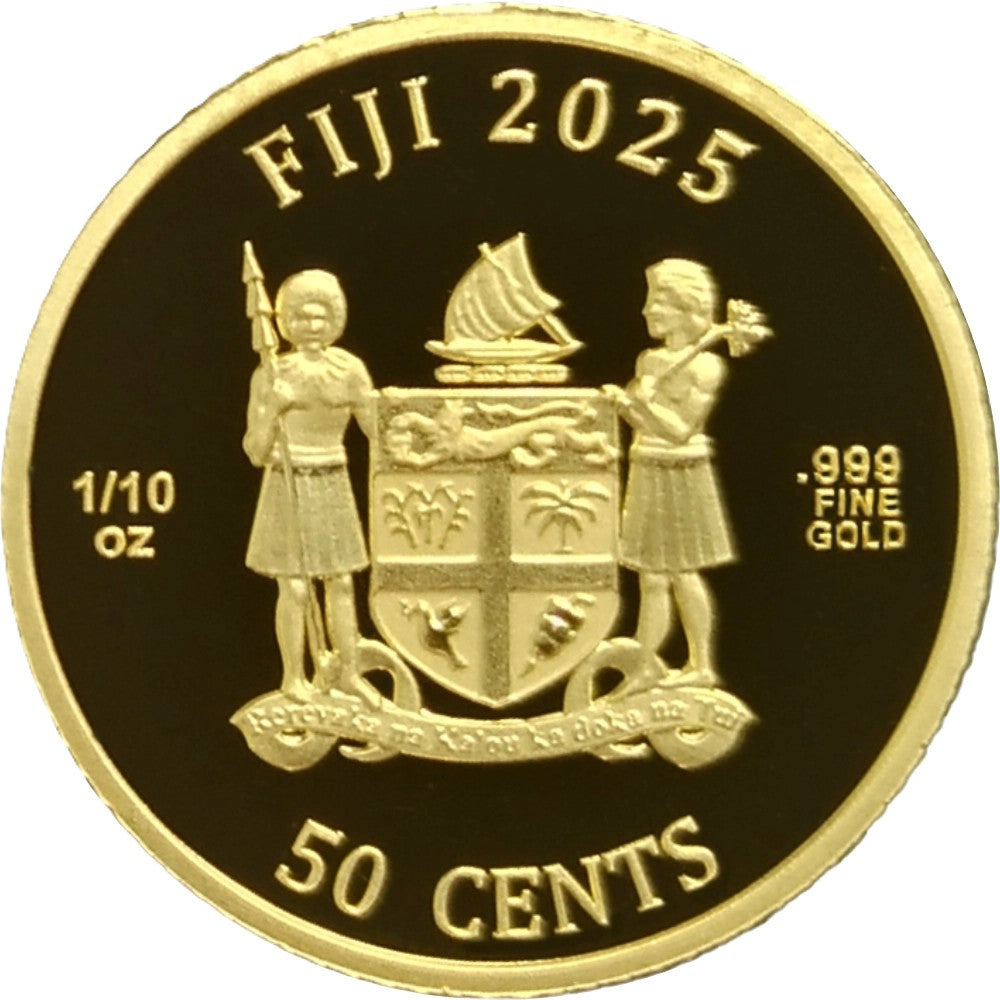 FIJI CATS 4. Ausgabe 2025 – 1/10 oz Goldmünze Prooflike PL**