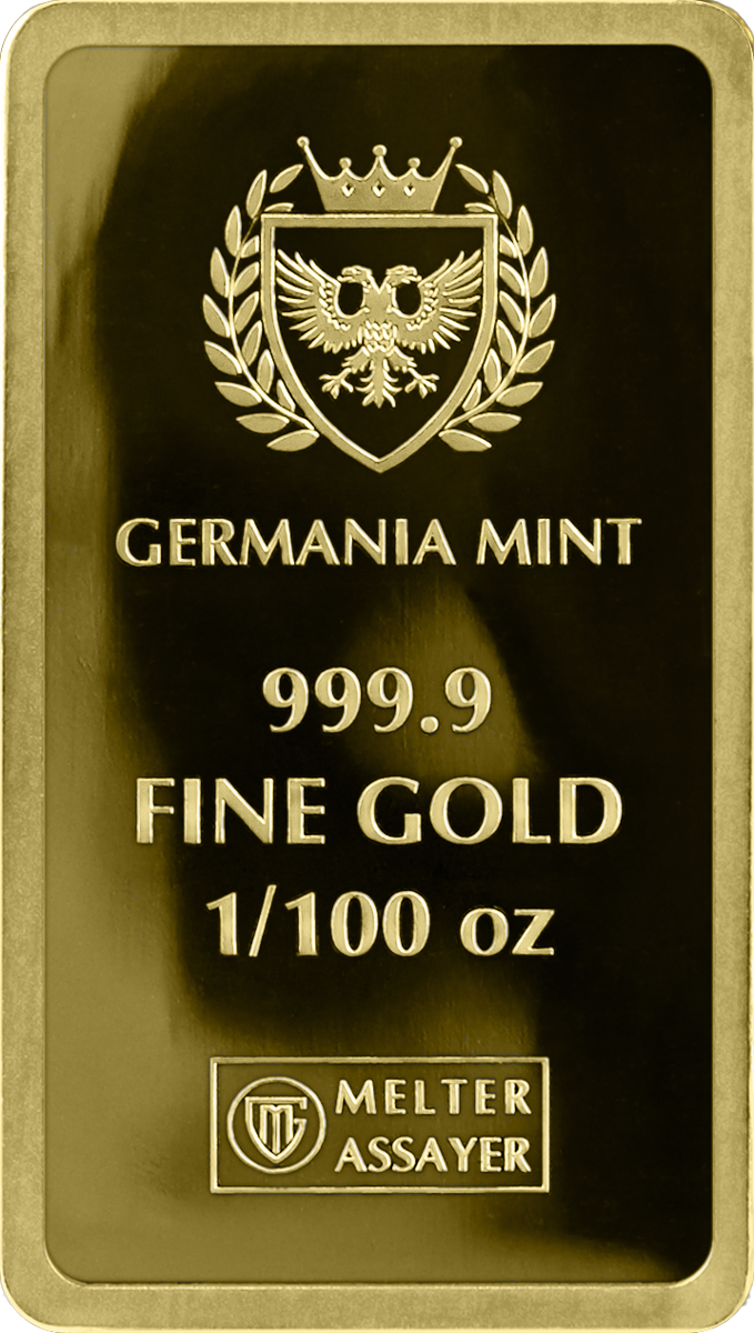 Germania Mint - Germania - 1/100 oz Goldbarren Proof im Blister**