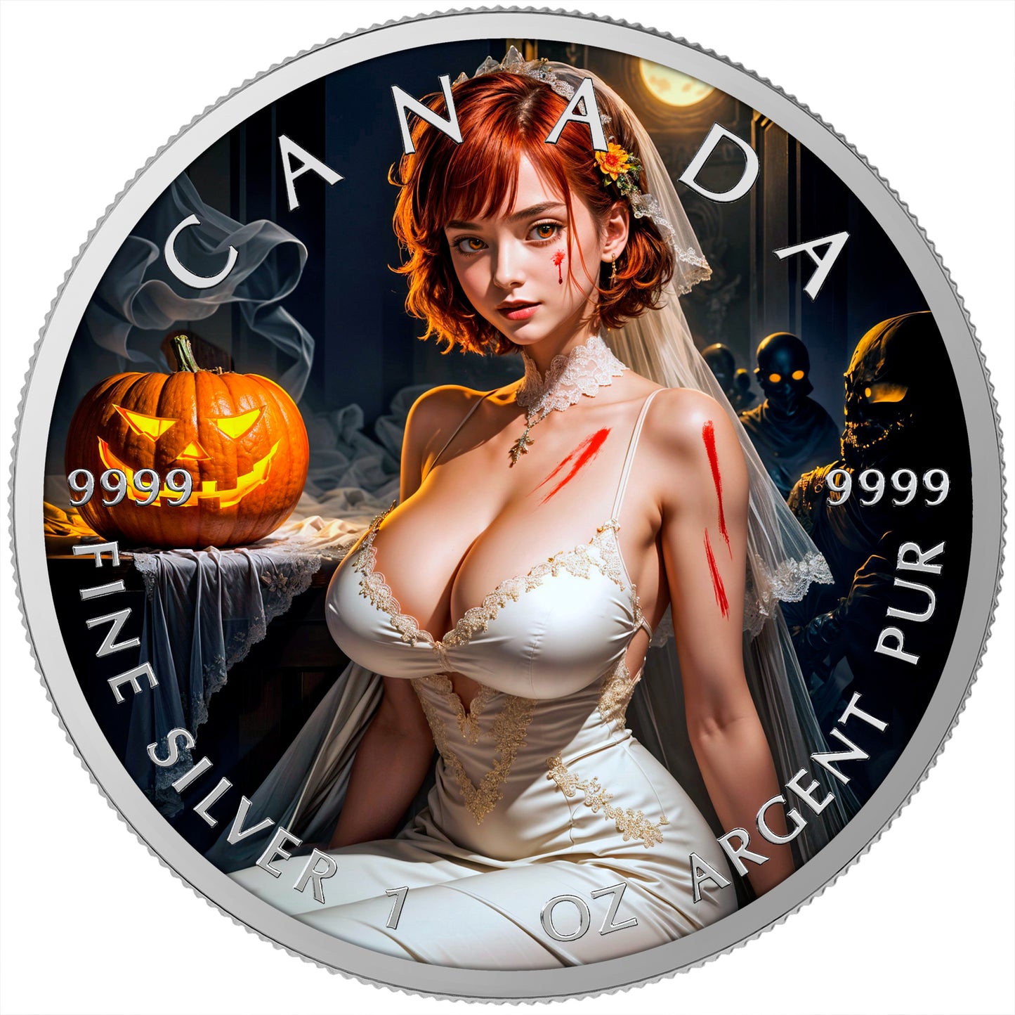 Canada 2025 - Halloween Bride - 1 oz Silbermünze Farbe***