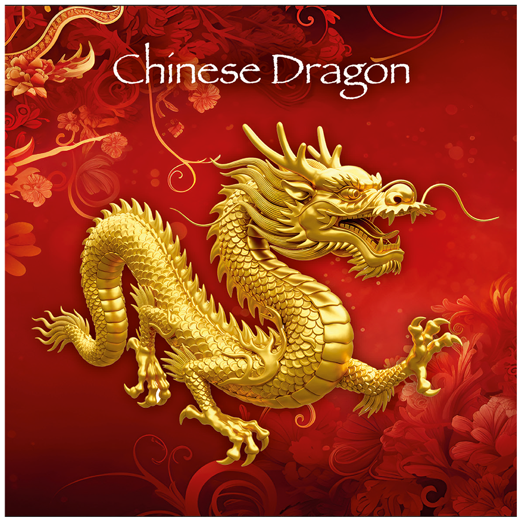 China Chinese Dragon 2025 - 1 oz Silbermünze BU teilvergoldet gilded***