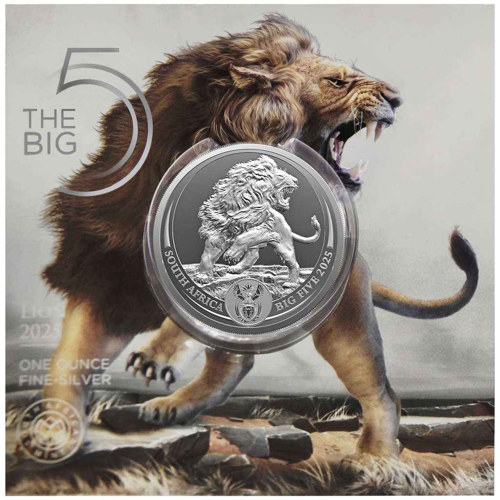 Big Five III. (2.) - Löwe 2025 - 1 oz Silbermünze in Blisterkarte***
