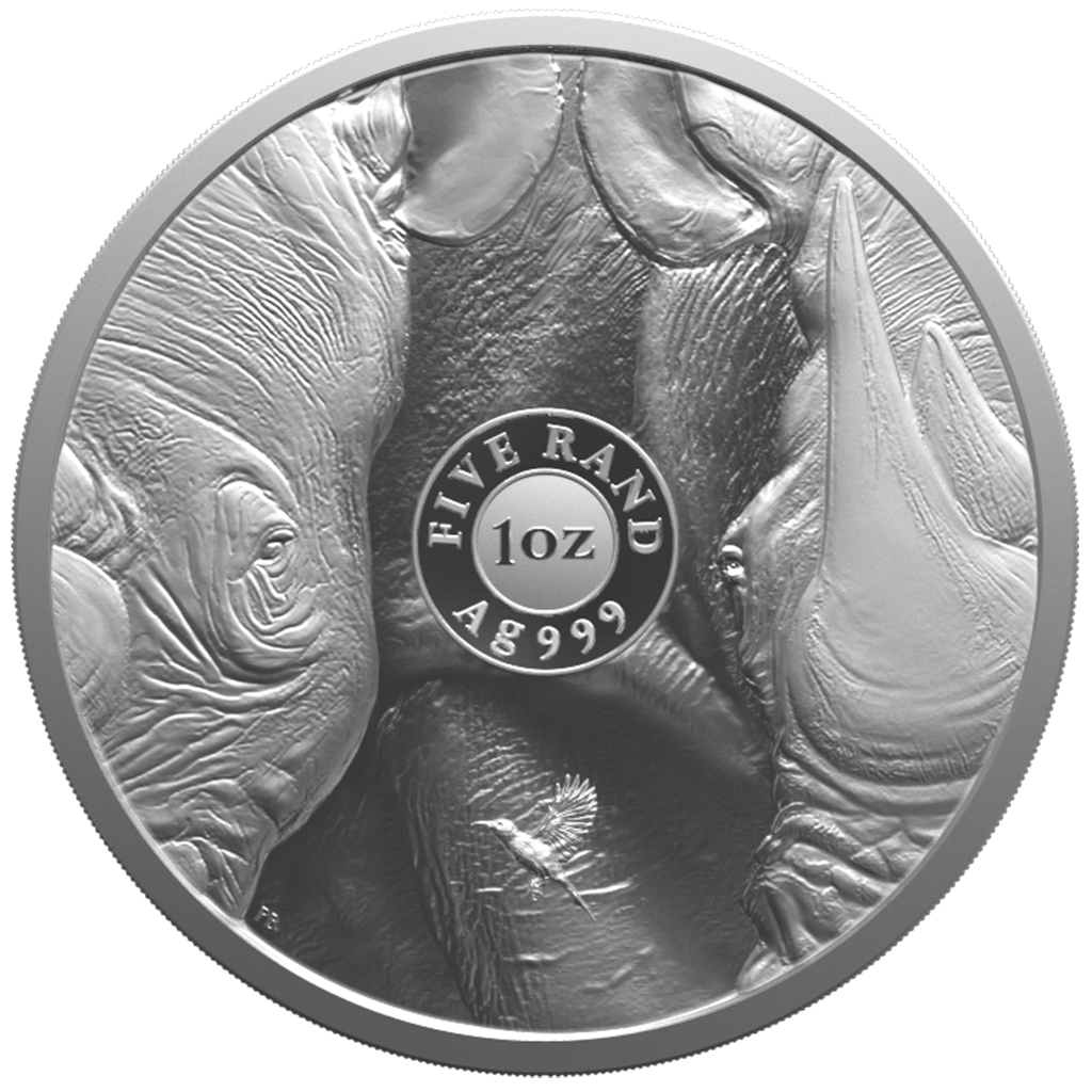 Big Five III #3 Nashorn 2025 - 1 oz Silbermünze in Blisterkarte***