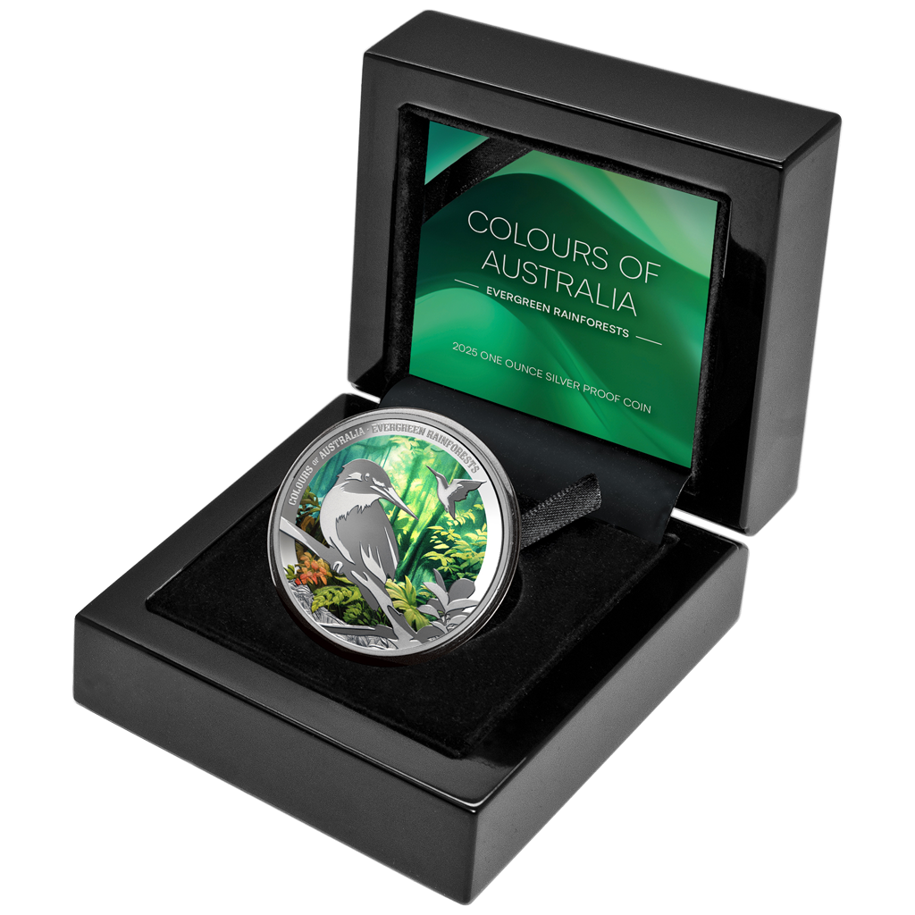 Colours of Australia - (3.) Evergreen Rainforest - 2025 - 1 oz Silbermünze PP***