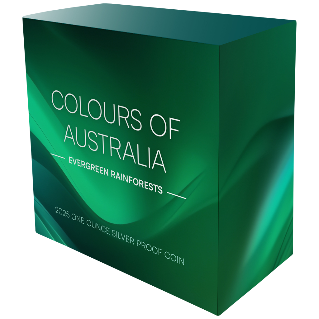 Colours of Australia - (3.) Evergreen Rainforest - 2025 - 1 oz Silbermünze PP***