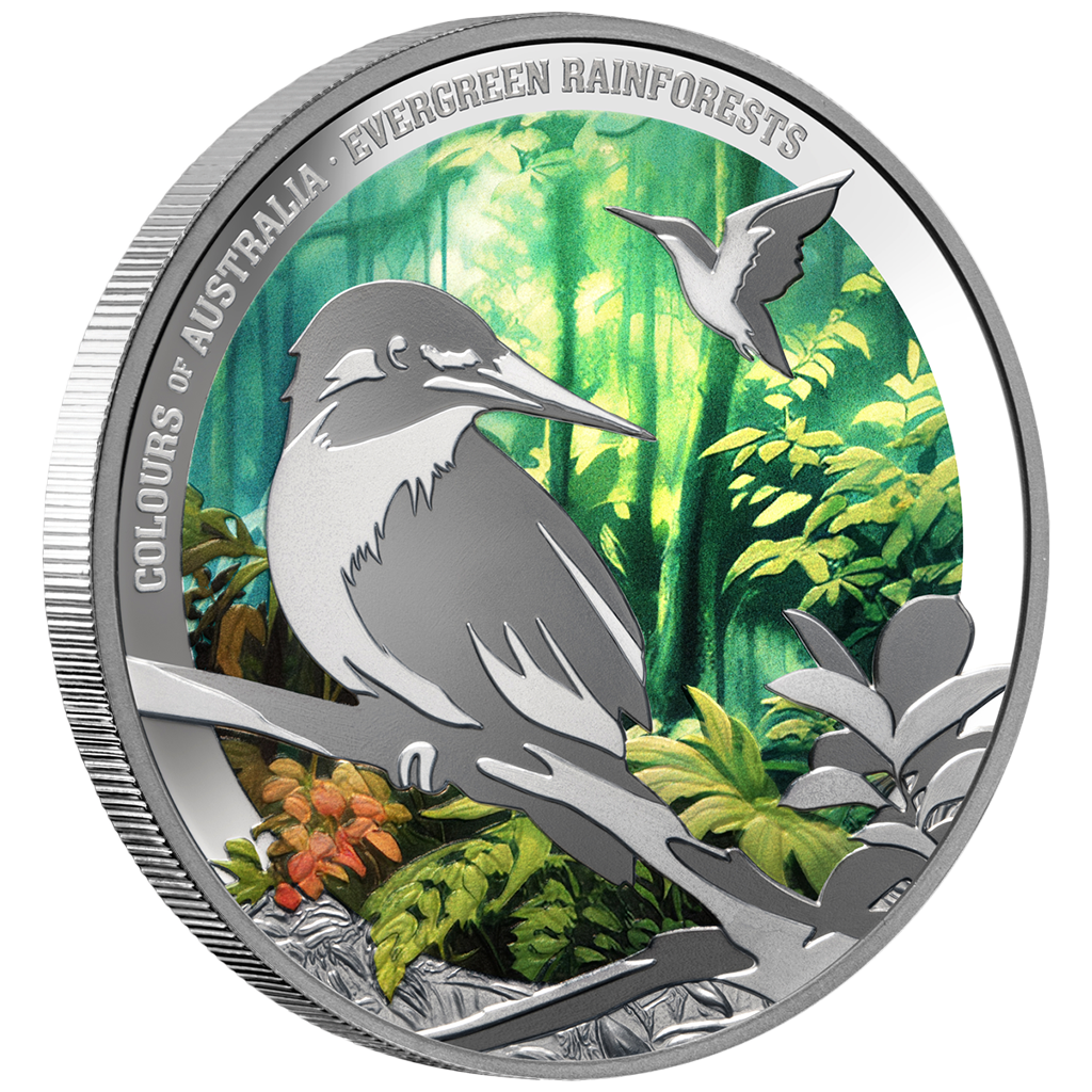 Colours of Australia - (3.) Evergreen Rainforest - 2025 - 1 oz Silbermünze PP***