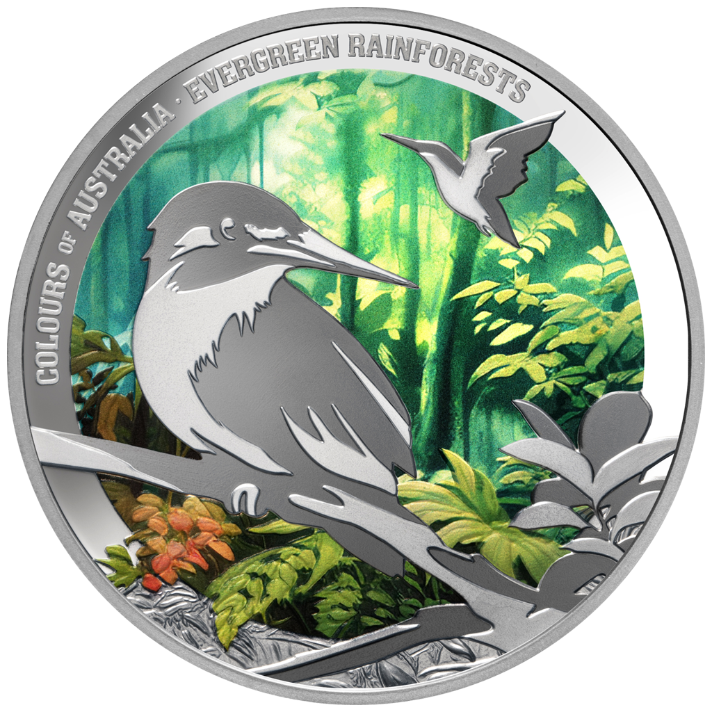 Colours of Australia - (3.) Evergreen Rainforest - 2025 - 1 oz Silbermünze PP***