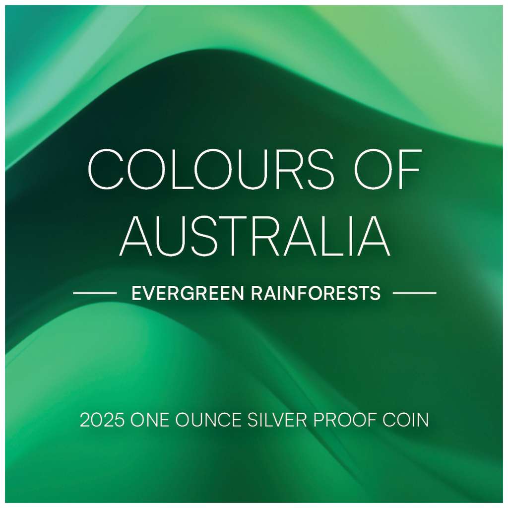 Colours of Australia - (3.) Evergreen Rainforest - 2025 - 1 oz Silbermünze PP***