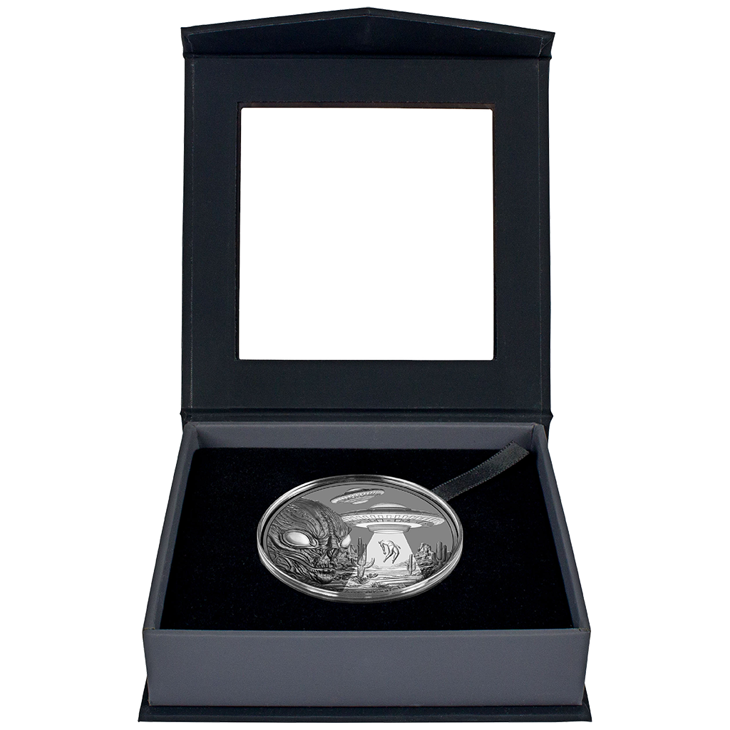 Alien Abduction - 2025 - 1 oz Silbermünze Black Proof***