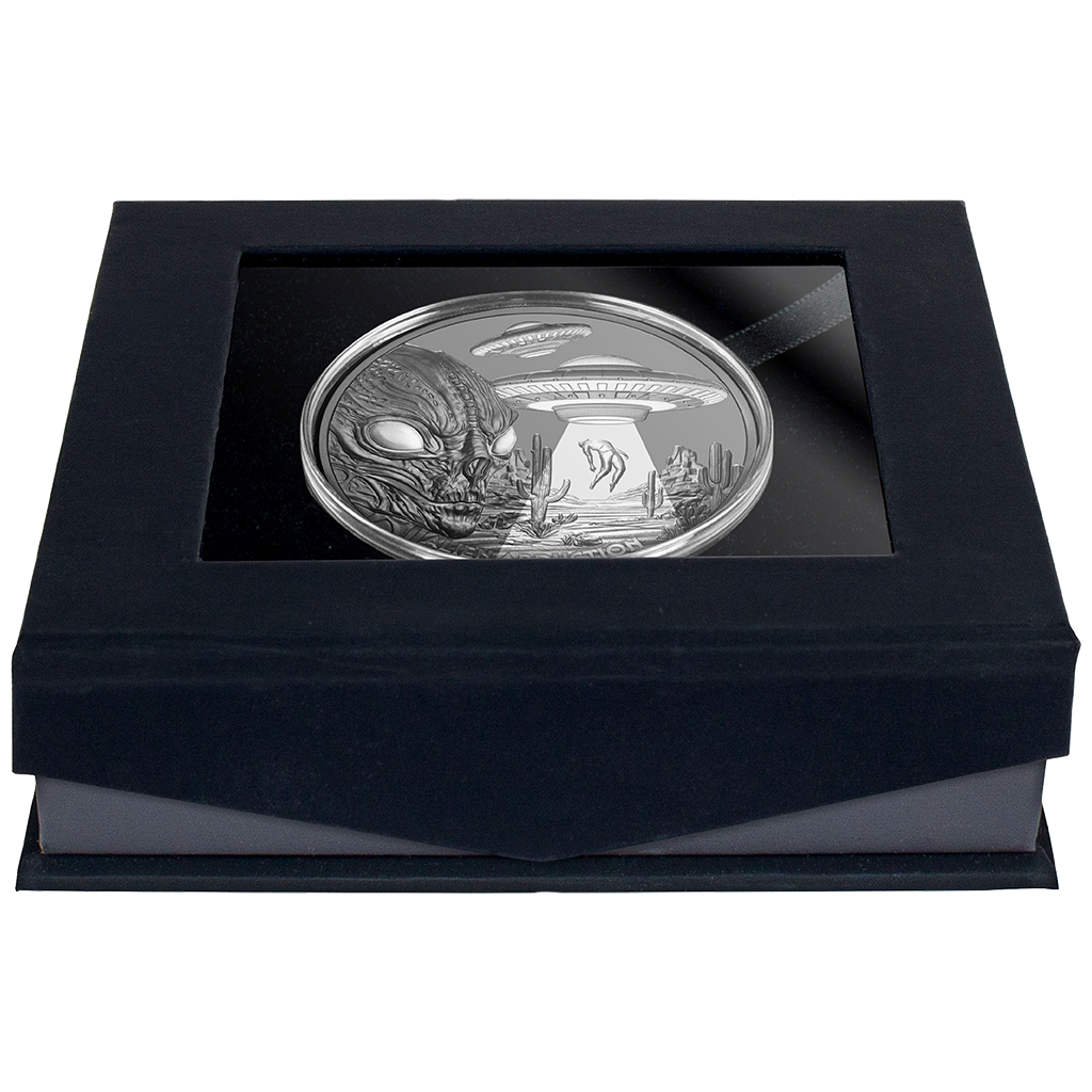 Alien Abduction - 2025 - 1 oz Silbermünze Black Proof***