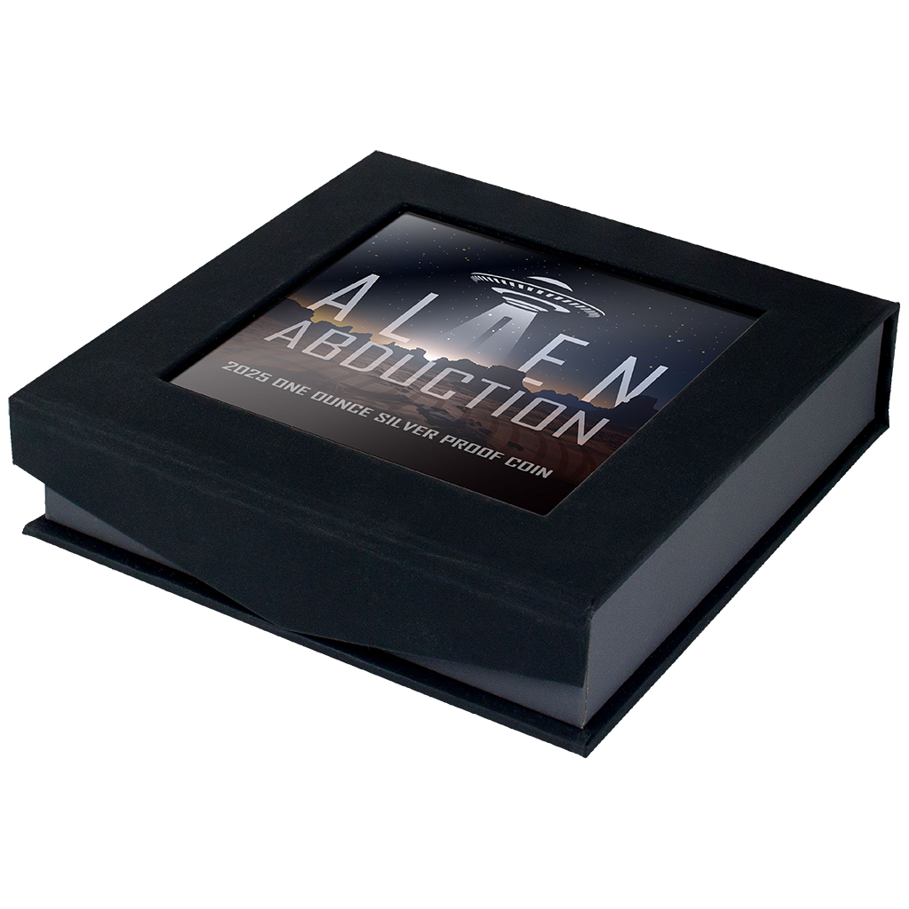 Alien Abduction - 2025 - 1 oz Silbermünze Black Proof***