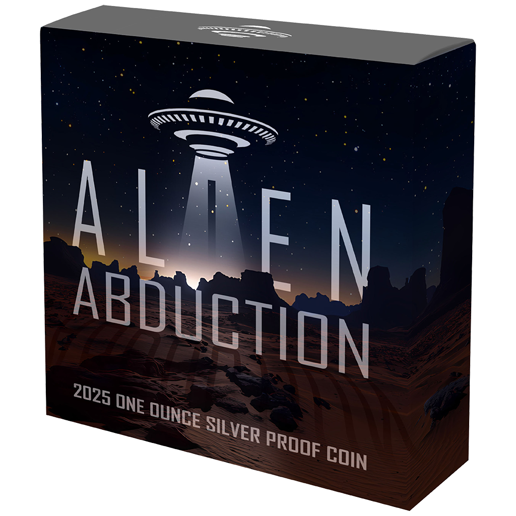Alien Abduction - 2025 - 1 oz Silbermünze Black Proof***