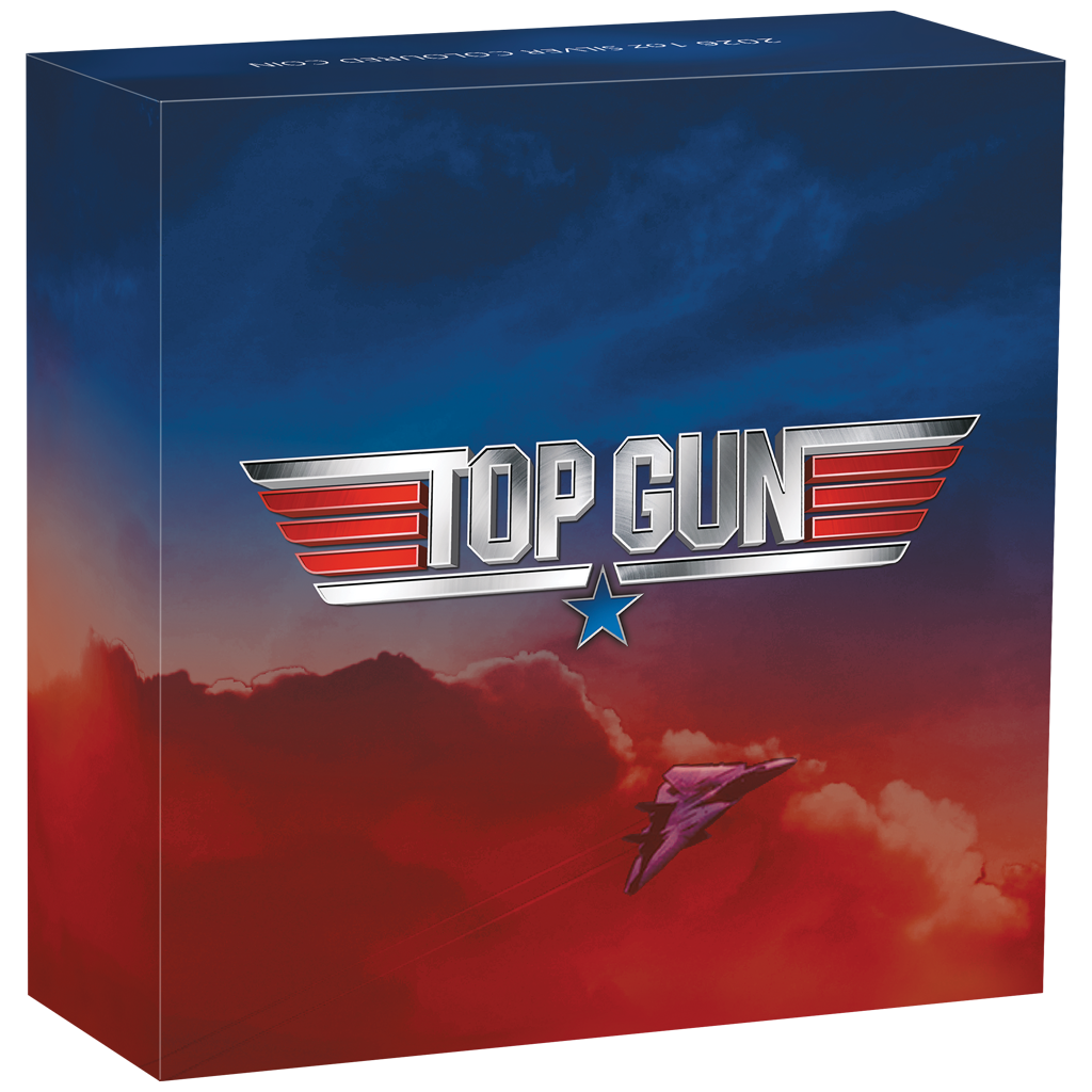 Top Gun - 40. Jubiläum 2026 Farbe 1 oz Silbermünze