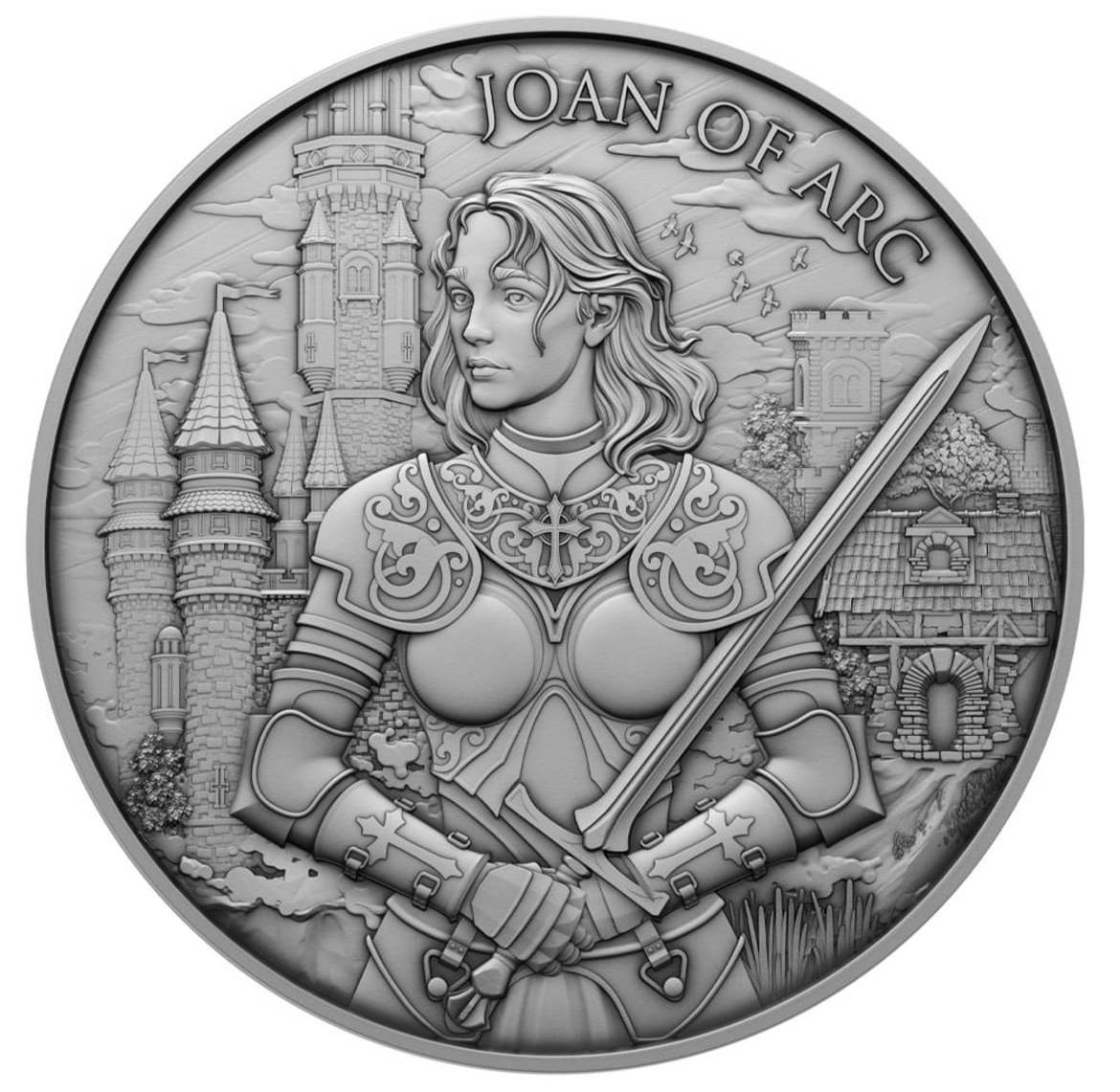 USA - Legendary Warriors - Joan of Arc Silbermedaille BU*