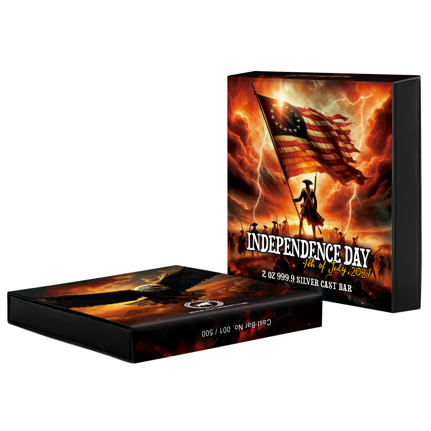 Asturmint - Independence Day 2024 2 oz Silberbarren