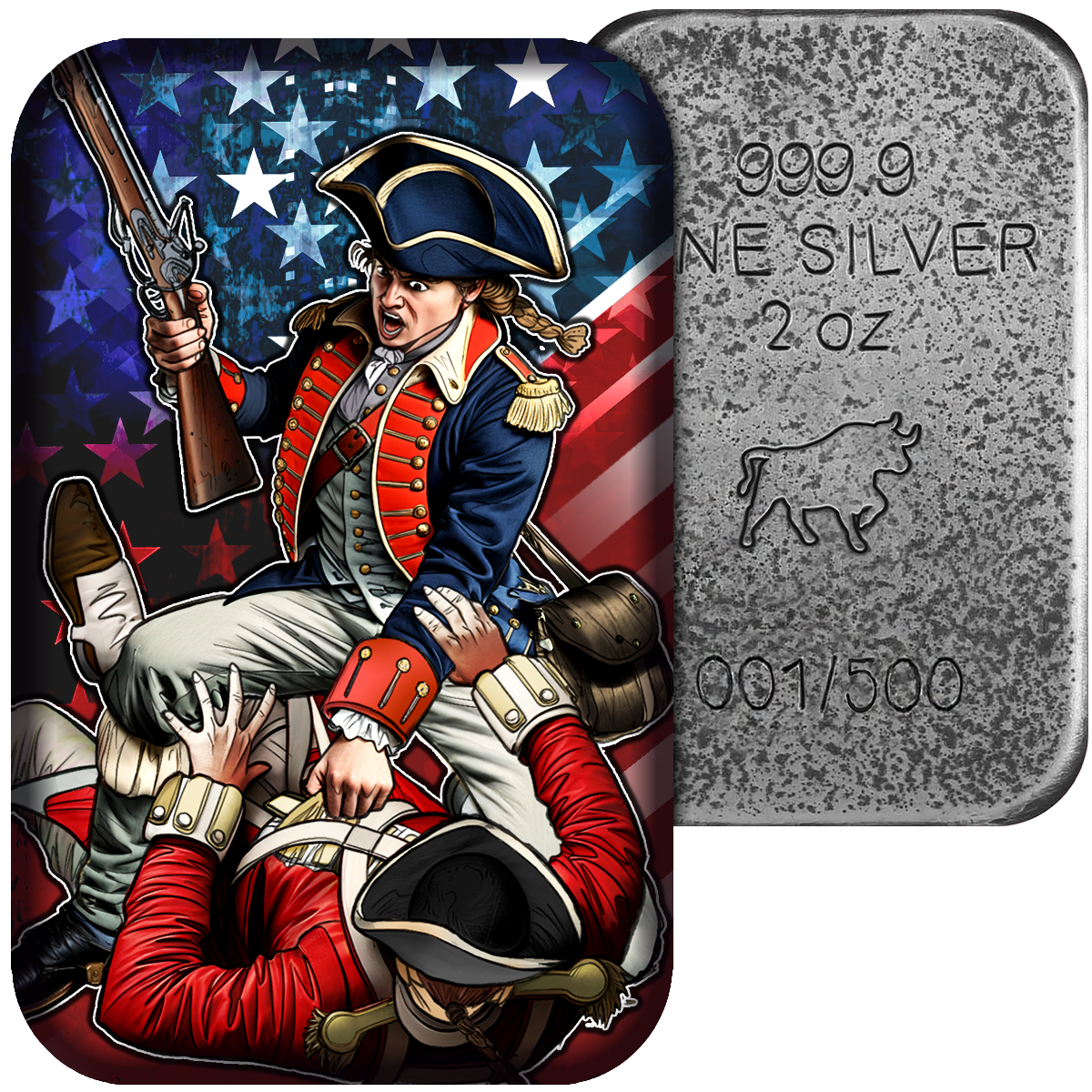 Asturmint - Independence Day 2024 2 oz Silberbarren