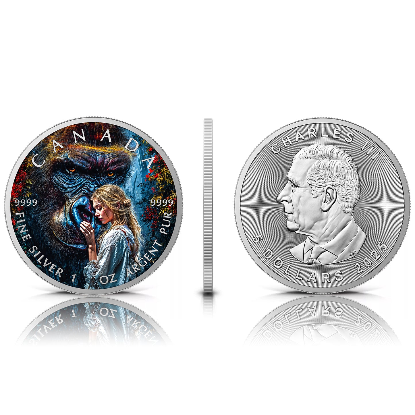 Canada 2025 - Kong Bond - 1 oz Silbermünze Farbe***