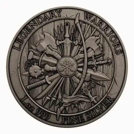 USA - Legendary Warriors - Hannibal (9) -1 oz Silber Antik Finish Color