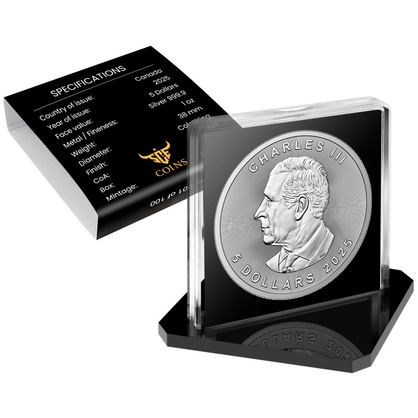 Canada 2025 - Stone Zodiac #Leo - 1 oz Silbermünze Farbe***