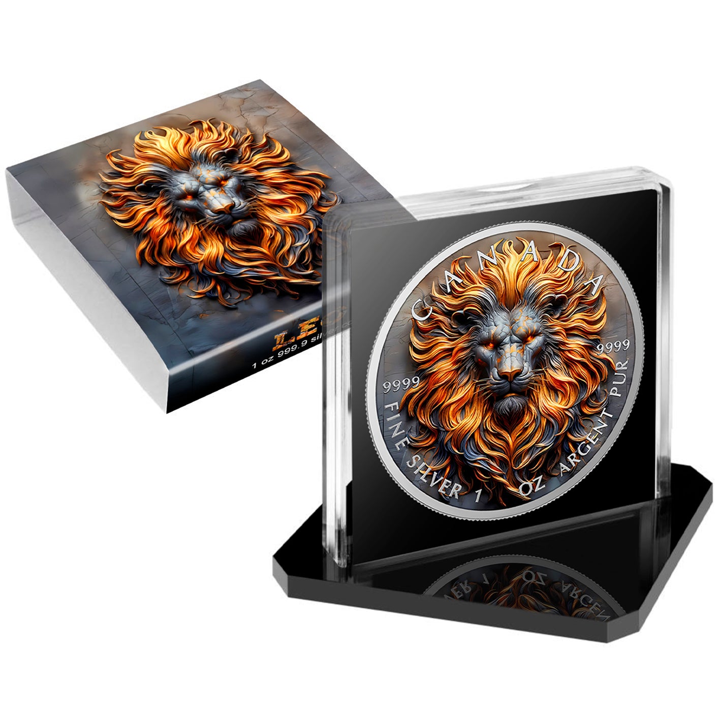 Canada 2025 - Stone Zodiac #Leo - 1 oz Silbermünze Farbe***