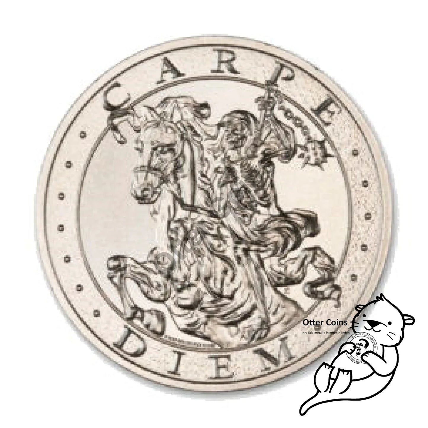 Memento Mori 2oz Silbermünze 2022 50mm