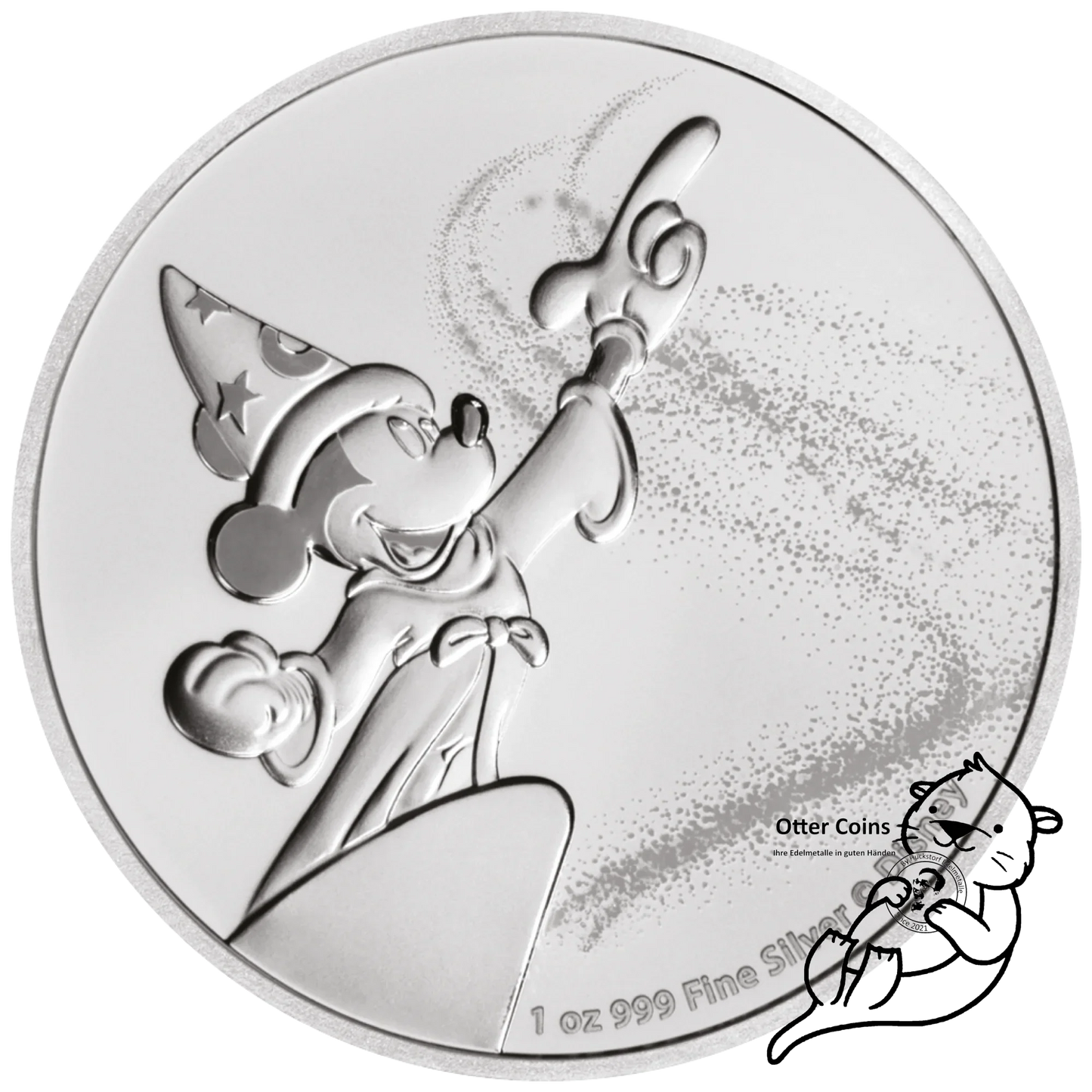 Mickey Mouse Fantasia 1 Oz Silbermünze 2019*