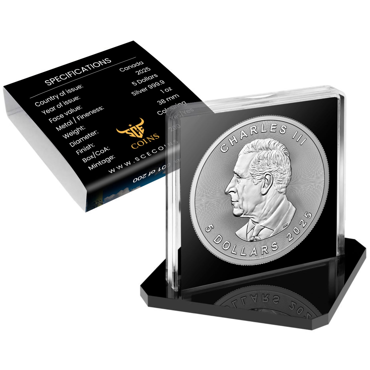 Canada 2025 - Naughty Princess - 1 oz Silbermünze Farbe