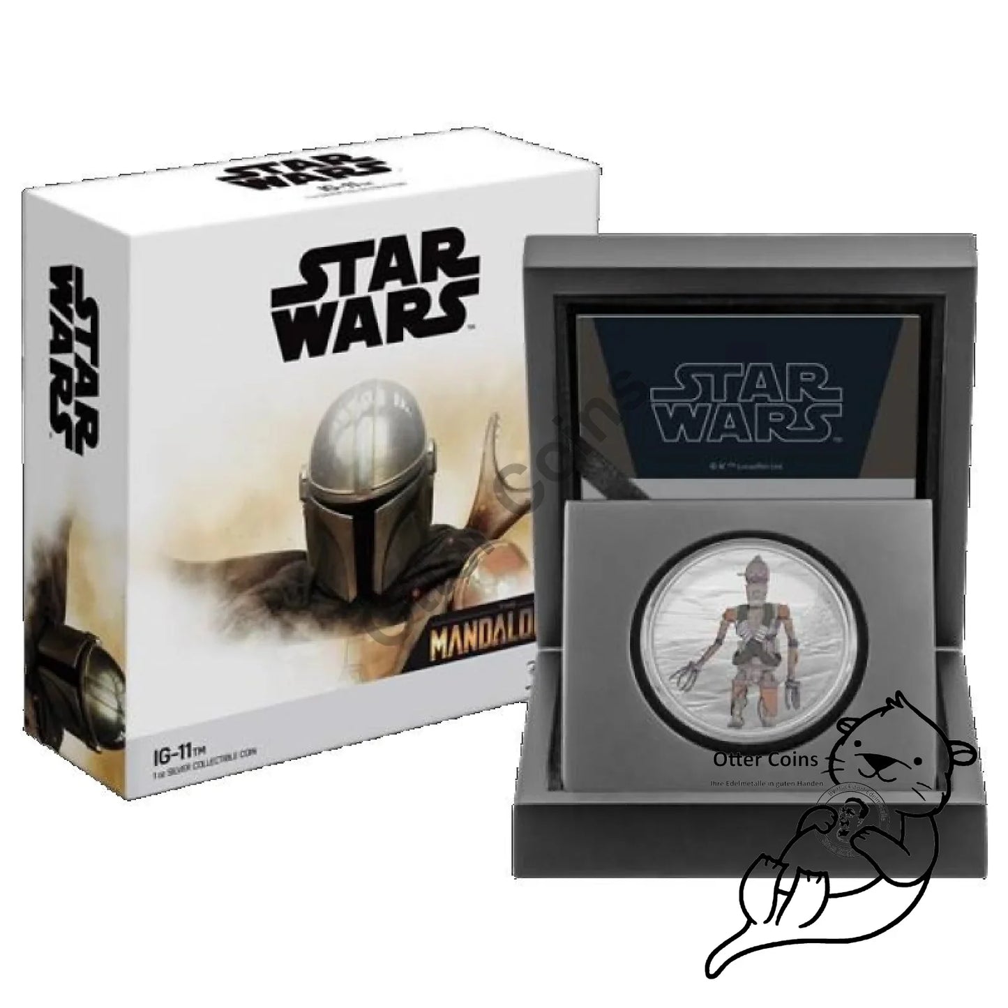Niue Islands 2 Dollar Star Wars Mandalorian (3) IG-11 Color