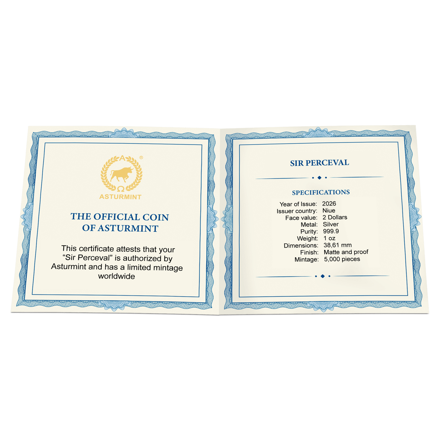 Camelot - (3). Sir Perceval 2026 - 1 oz Silbermünze