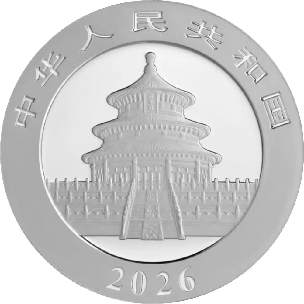 China Panda 2026 - 30 Gramm Silbermünze - 10 Yuan