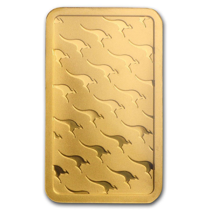 Goldbarren 10 Gramm Perth Mint Känguru Australien 999.9 in Blister Gold Barren**