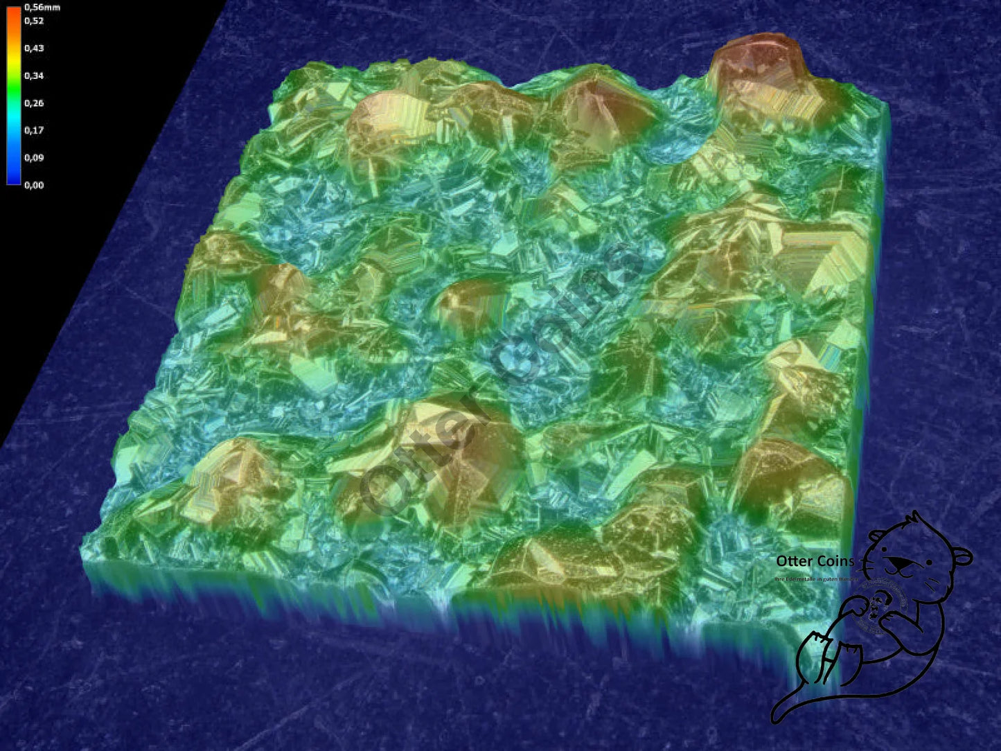 Osmium Square im Röhrchen (3mm) 0,065gr PCG6