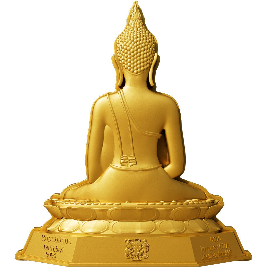 7 Days Buddha - Thursday - 1 oz Silbermünze - Gilded Shaped High Relief***
