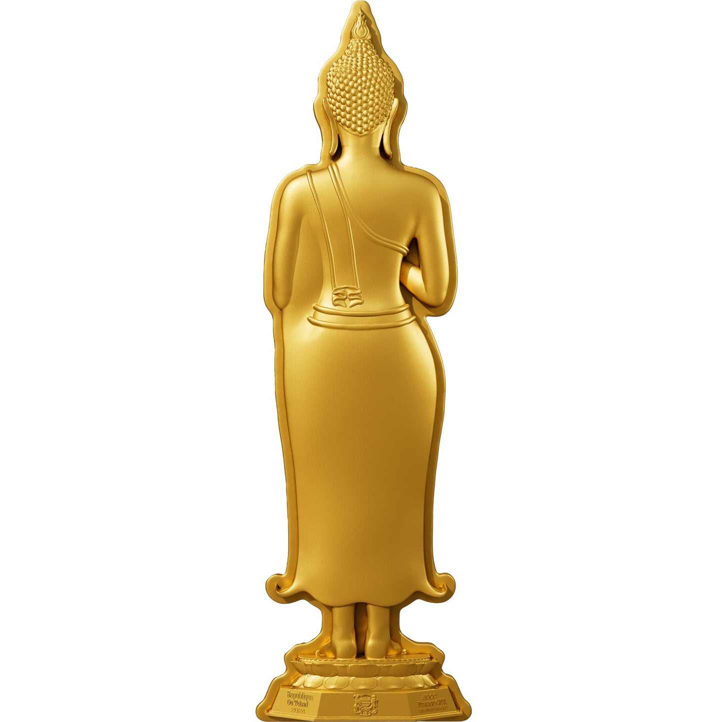 7 Days Buddha - Friday - 1 oz Silbermünze - Gilded Shaped High Relief***