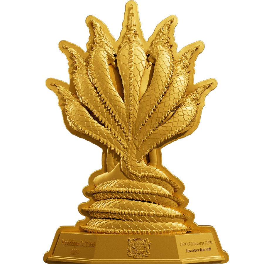 7 Days Buddha - Saturday - 1 oz Silbermünze - Gilded Shaped High Relief***