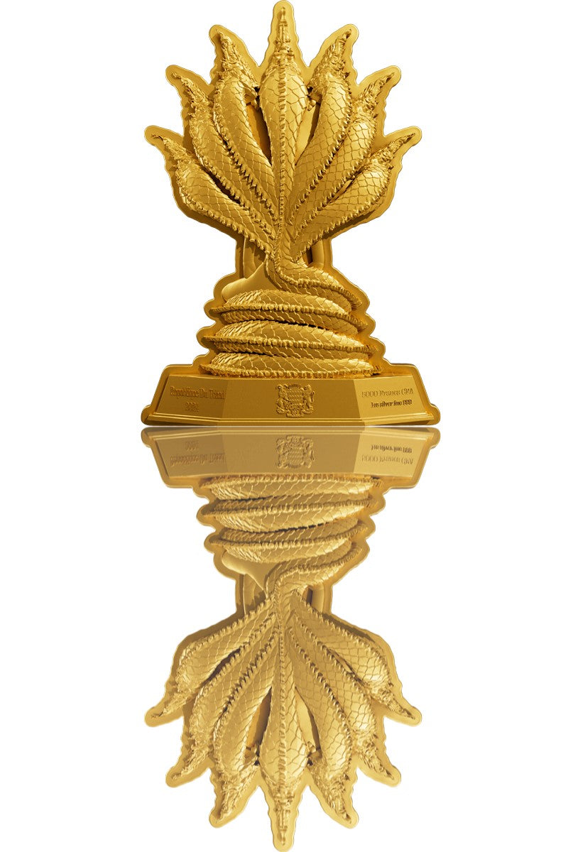 7 Days Buddha - Saturday - 1 oz Silbermünze - Gilded Shaped High Relief***