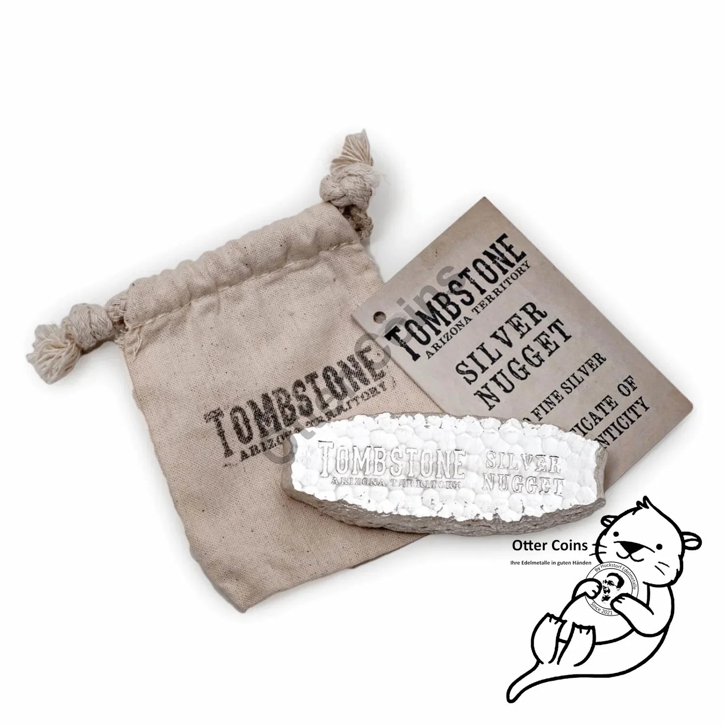 Scottsdale Tombstone 5 Oz Nugget Silberbarren