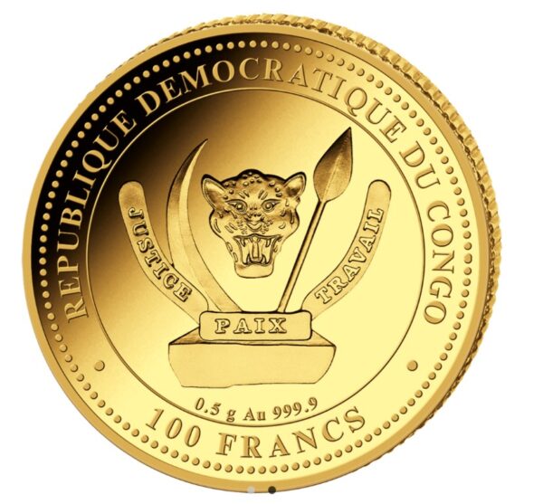 Goldmünze PP 0,5 Gramm 2024 – Prehistoric Life II – Triceratops**