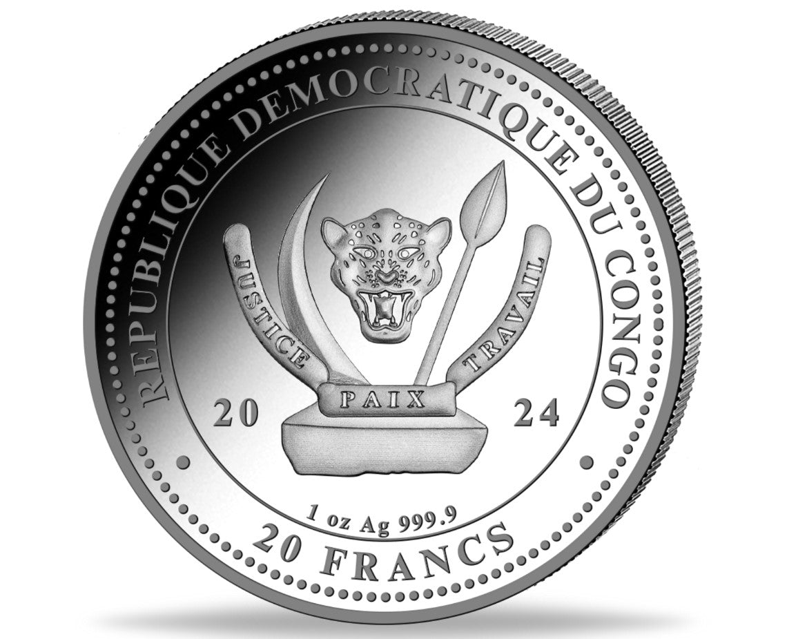 Worlds Wildlife Wanderfalke 2024 1 oz Silber