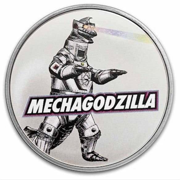 Silbermünze 1 oz Mechagodzilla 2024 Godzilla vs. Monsters Farbe*