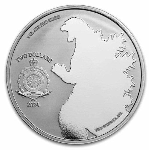 Silbermünze 1 oz Rodan 2024 Godzilla vs. Monsters Farbe*