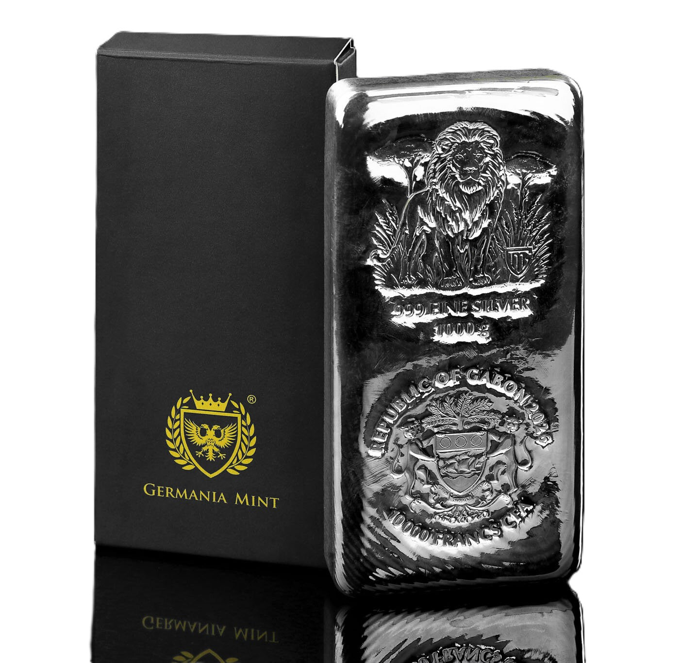 Germania Mint - Savanna Spirits - #1. Lion 1 kg Kilo Guss Silbermünzbarren