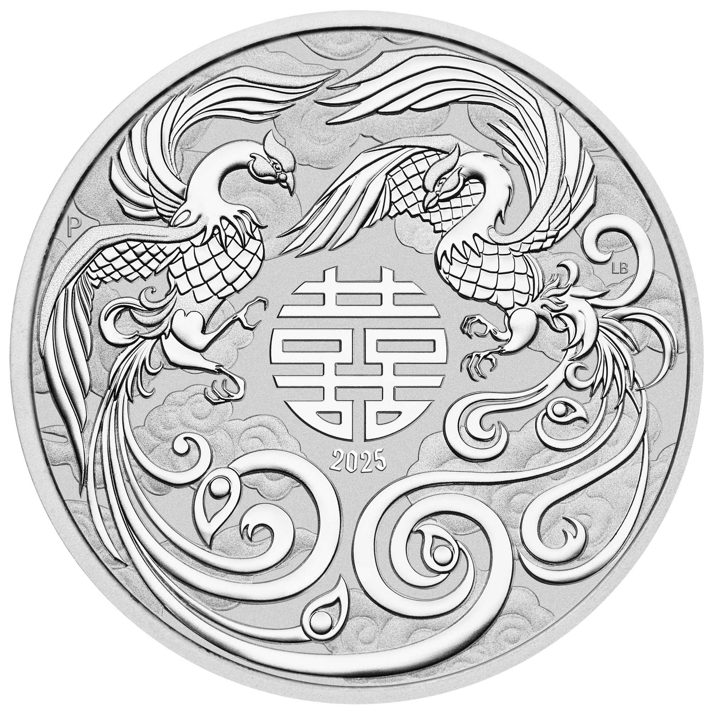 Chinese Myths and Legends - Double Phoenix 2025 1 oz Silbermünze