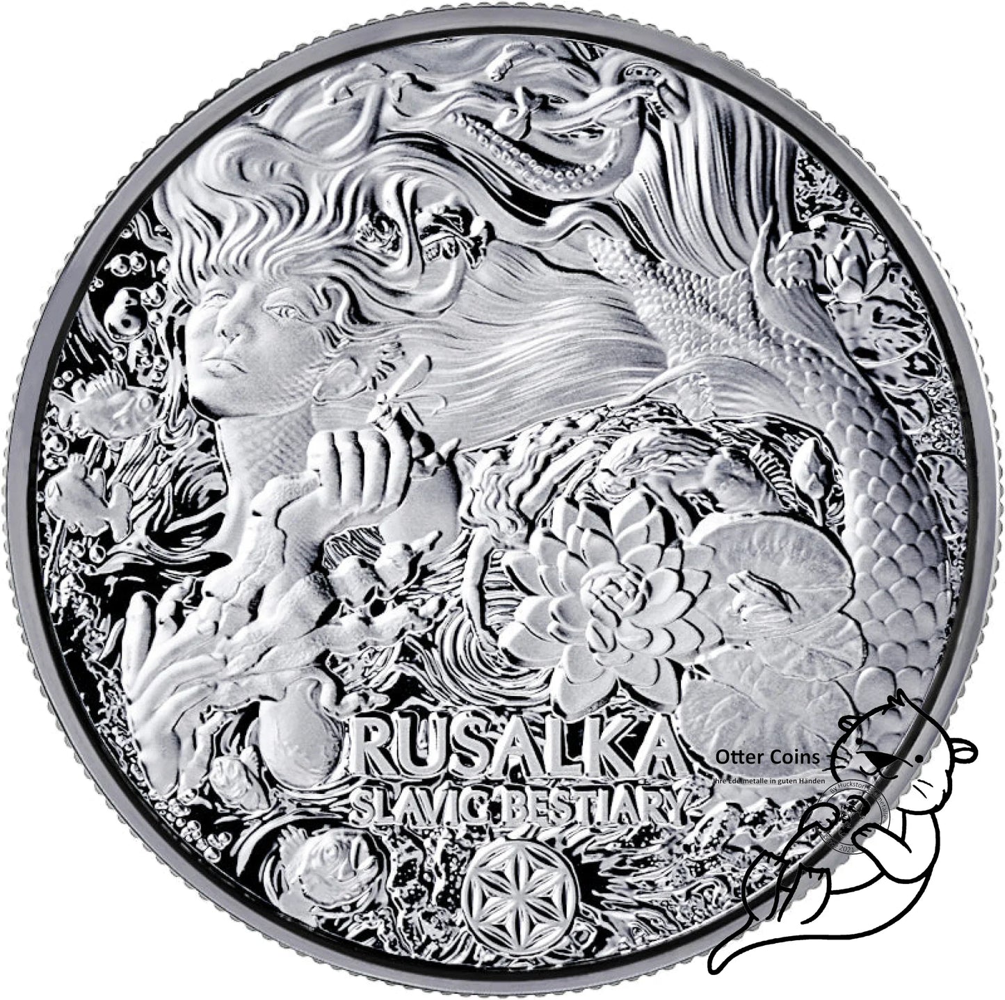 Slavik Bestiary Rusalka 2oz Silbermünze 999 2023*