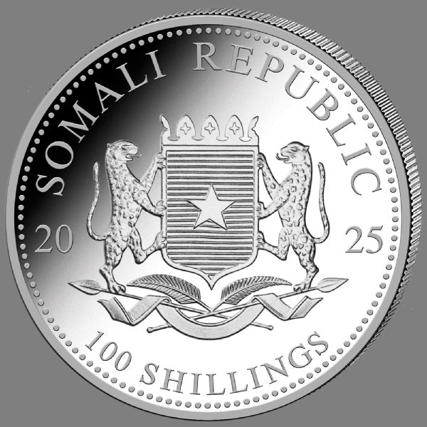 Somalia Elefant 2025 Day & Night Set 2 x 1 oz Silbermünze