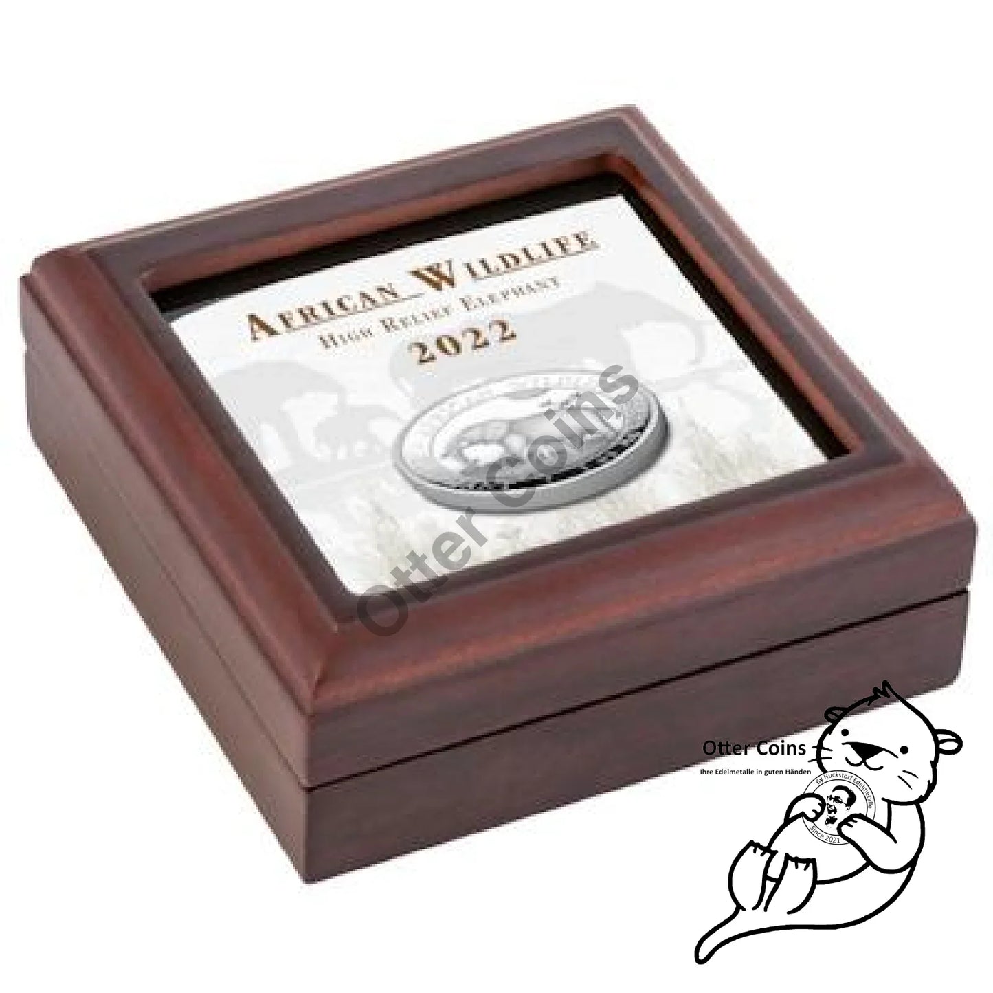 Somalia Elefant 1 Oz Silbermünze Ultra High Relief 2022