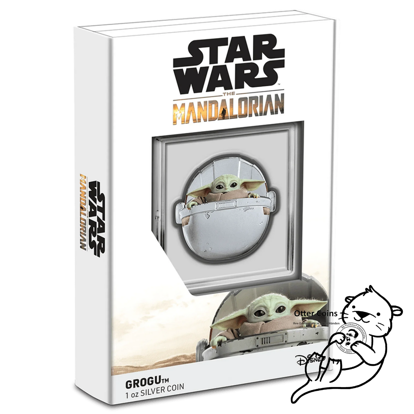 Star Wars Mandalorian Grogu™ Pod 1 oz Silbermünze*