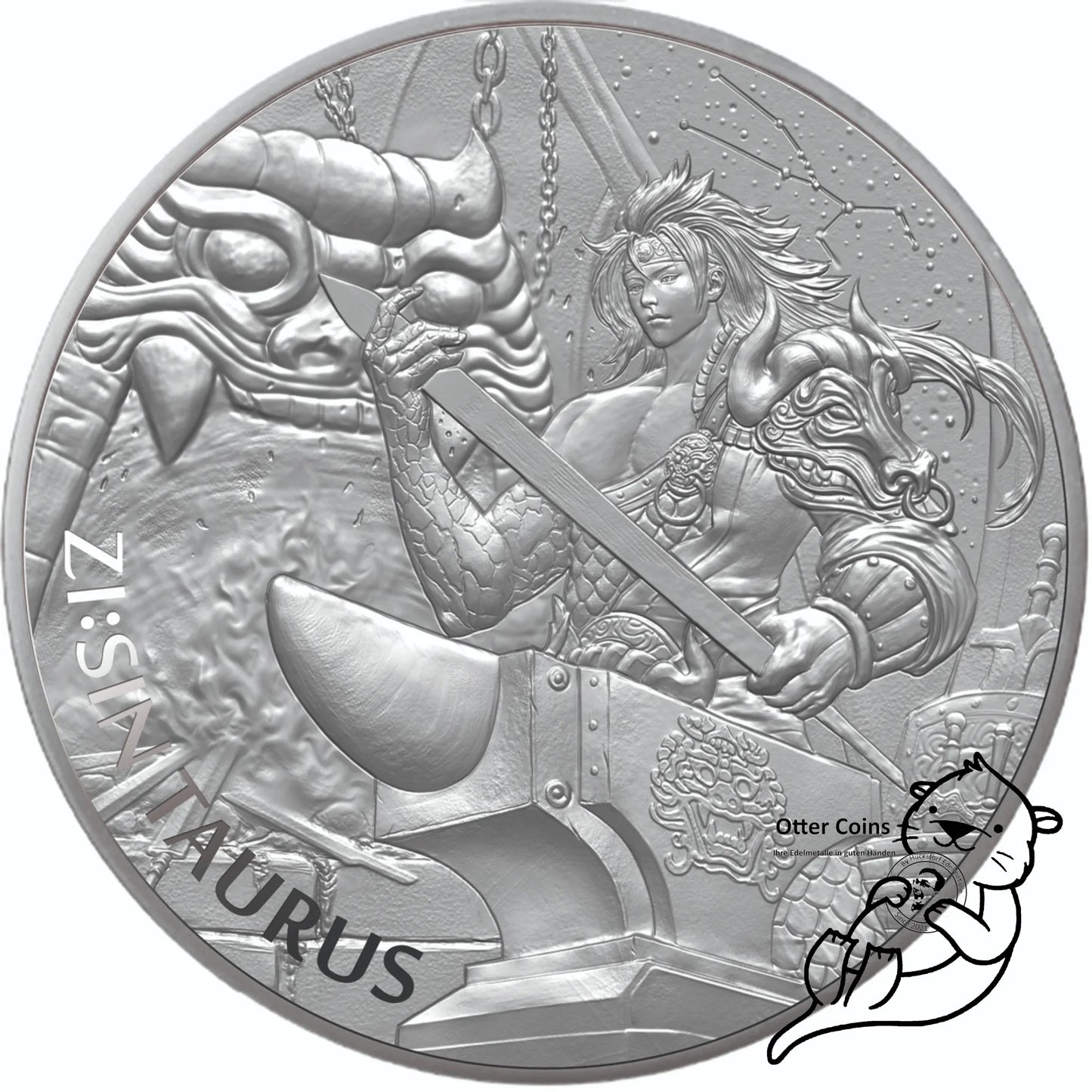 Taurus 1 Oz Silbermünze 2021