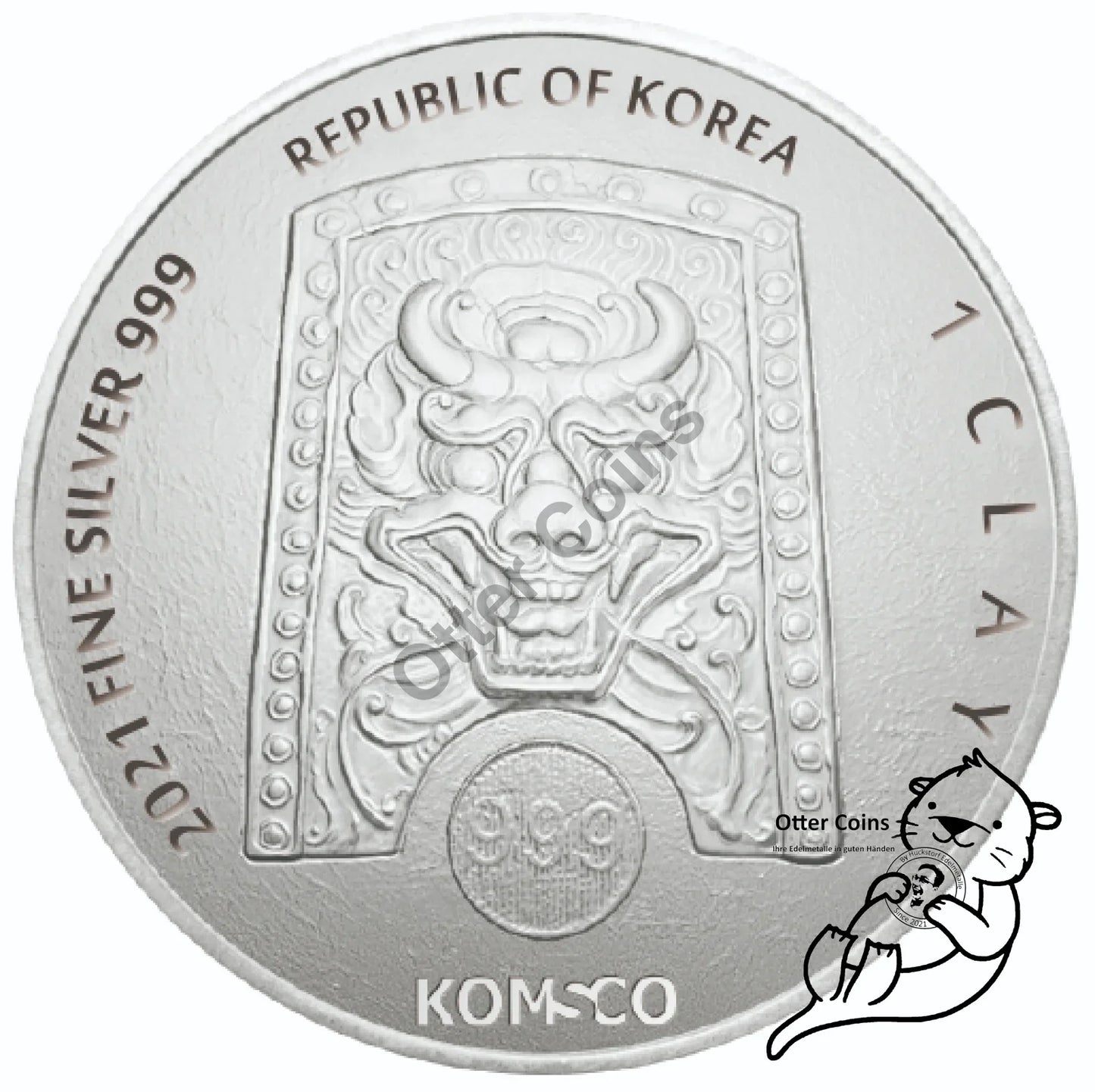 Taurus 1 Oz Silbermünze 2021
